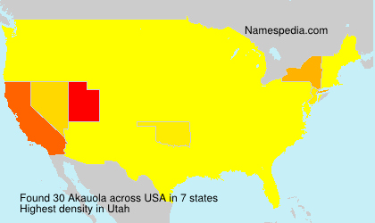 Surname Akauola in USA Surname Akauola in USA