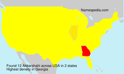 Surname Akbarshahi in USA Surname Akbarshahi in USA