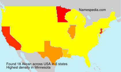 Surname Akcan in USA Surname Akcan in USA