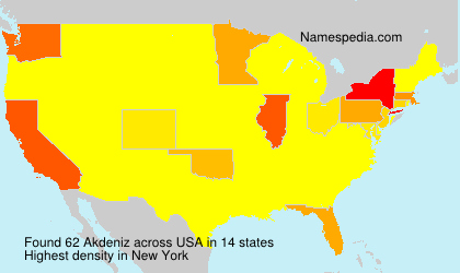 Surname Akdeniz in USA Surname Akdeniz in USA