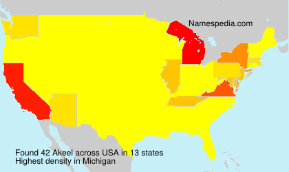 Surname Akeel in USA Surname Akeel in USA
