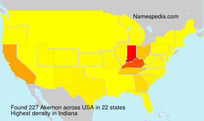 Surname Akemon in USA Surname Akemon in USA