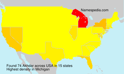 Surname Akhdar in USA Surname Akhdar in USA
