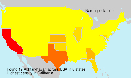 Surname Akhtarkhavari in USA Surname Akhtarkhavari in USA