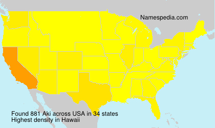 Surname Aki in USA Surname Aki in USA