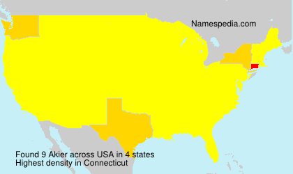 Surname Akier in USA Surname Akier in USA