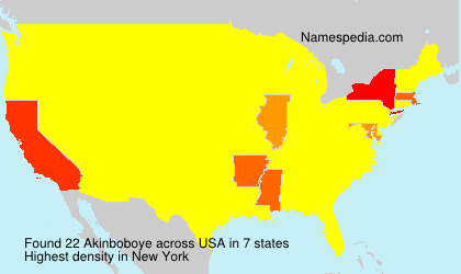Surname Akinboboye in USA Surname Akinboboye in USA