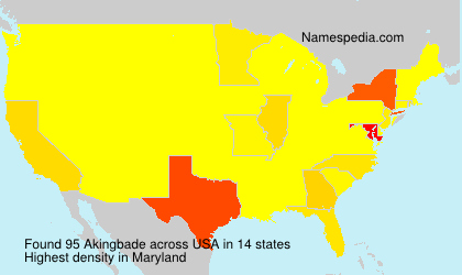 Surname Akingbade in USA Surname Akingbade in USA