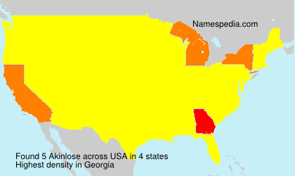 Surname Akinlose in USA Surname Akinlose in USA