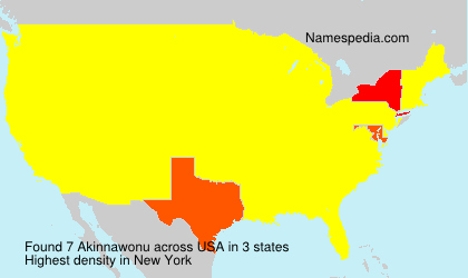 Surname Akinnawonu in USA Surname Akinnawonu in USA