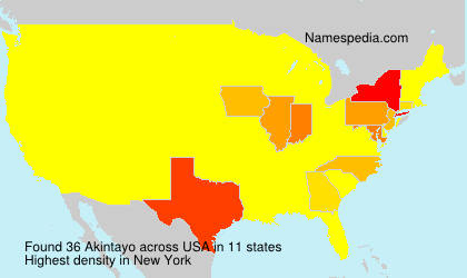 Surname Akintayo in USA Surname Akintayo in USA