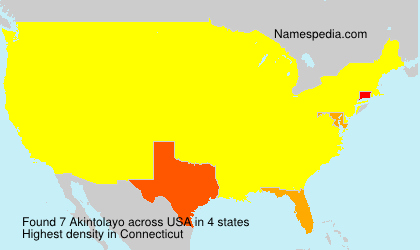Surname Akintolayo in USA