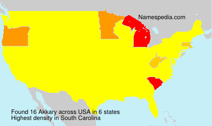 Surname Akkary in USA Surname Akkary in USA