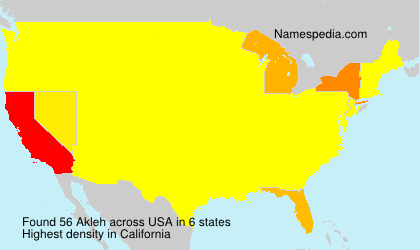 Surname Akleh in USA Surname Akleh in USA