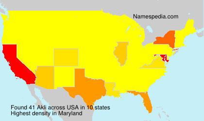 Surname Akli in USA Surname Akli in USA