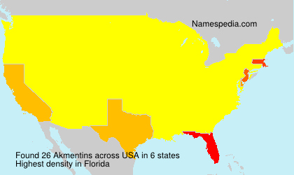 Surname Akmentins in USA Surname Akmentins in USA