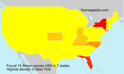 Surname Akoon in USA Surname Akoon in USA