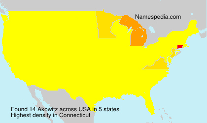 Surname Akowitz in USA Surname Akowitz in USA