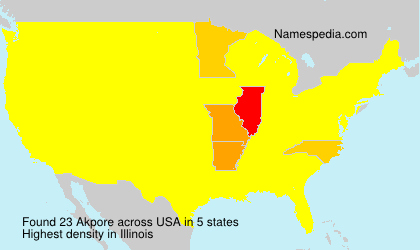 Surname Akpore in USA Surname Akpore in USA