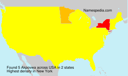 Surname Akpovwa in USA Surname Akpovwa in USA