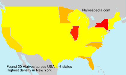 Surname Akrivos in USA Surname Akrivos in USA