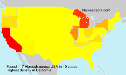 Surname Akroush in USA Surname Akroush in USA