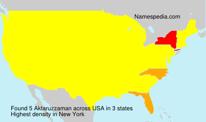 Surname Aktaruzzaman in USA Surname Aktaruzzaman in USA