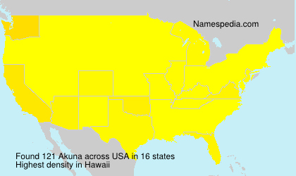 Surname Akuna in USA Surname Akuna in USA