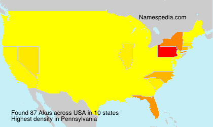 Surname Akus in USA Surname Akus in USA