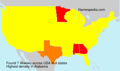 Surname Akwiwu in USA Surname Akwiwu in USA