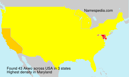 Surname Akwo in USA Surname Akwo in USA