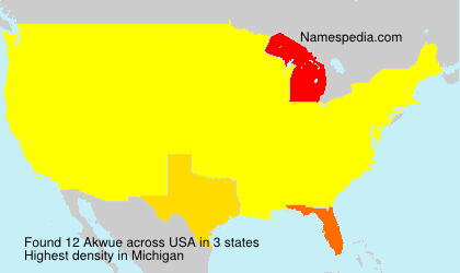 Surname Akwue in USA Surname Akwue in USA