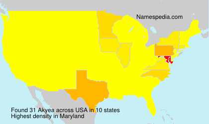 Surname Akyea in USA Surname Akyea in USA
