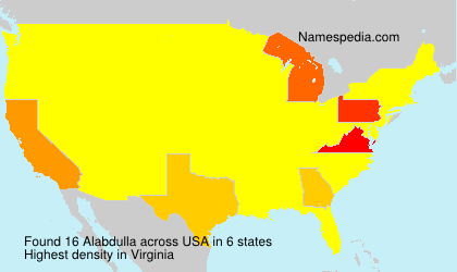 Surname Alabdulla in USA Surname Alabdulla in USA