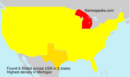 Surname Alabid in USA Surname Alabid in USA