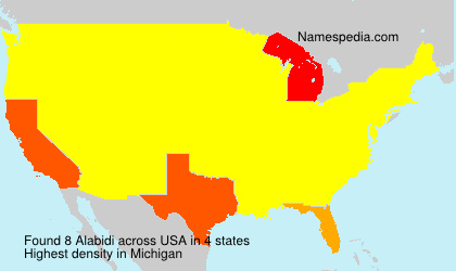 Surname Alabidi in USA Surname Alabidi in USA