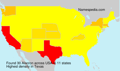 Surname Alacron in USA Surname Alacron in USA