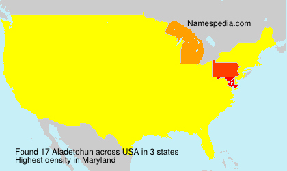 Surname Aladetohun in USA Surname Aladetohun in USA