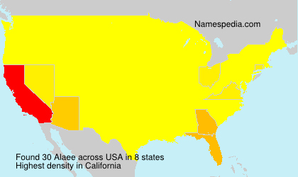 Surname Alaee in USA Surname Alaee in USA