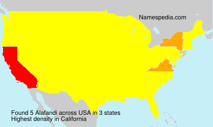 Surname Alafandi in USA Surname Alafandi in USA