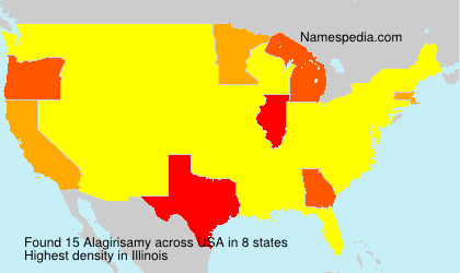 Surname Alagirisamy in USA Surname Alagirisamy in USA