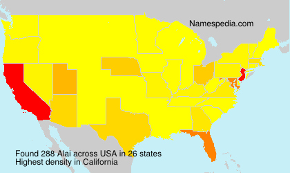 Surname Alai in USA Surname Alai in USA