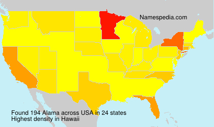 Surname Alama in USA Surname Alama in USA