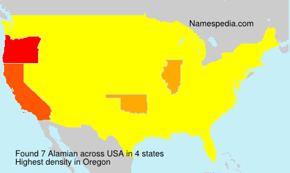Surname Alamian in USA Surname Alamian in USA