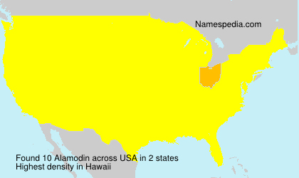 Surname Alamodin in USA Surname Alamodin in USA