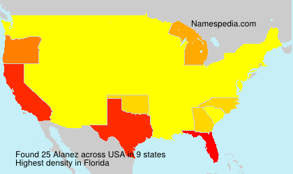 Surname Alanez in USA Surname Alanez in USA