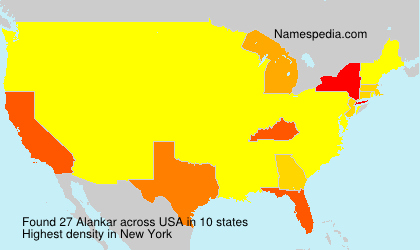 Surname Alankar in USA Surname Alankar in USA