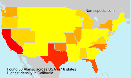 Surname Alanso in USA Surname Alanso in USA