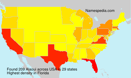 Surname Alaoui in USA Surname Alaoui in USA
