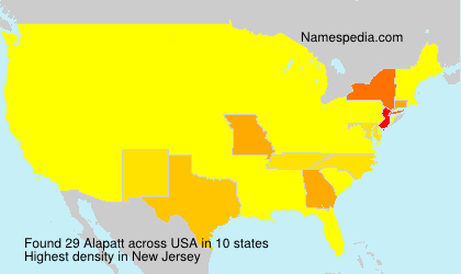 Surname Alapatt in USA Surname Alapatt in USA